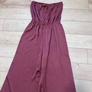 Urban outfitters Mauve Strapless Jumpsuit